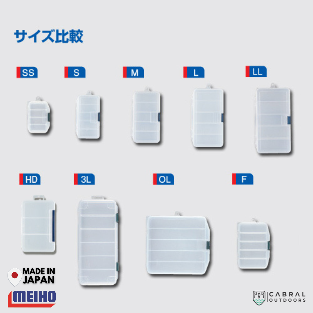 Meiho Lure Case 3L | 6 Compartments Tackle Box  Tackle Box  Meiho  Cabral Outdoors  