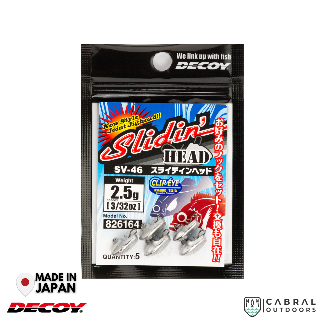 Decoy SV-46 Sliding Head | 2g-5g  Jig Head  Decoy  Cabral Outdoors  