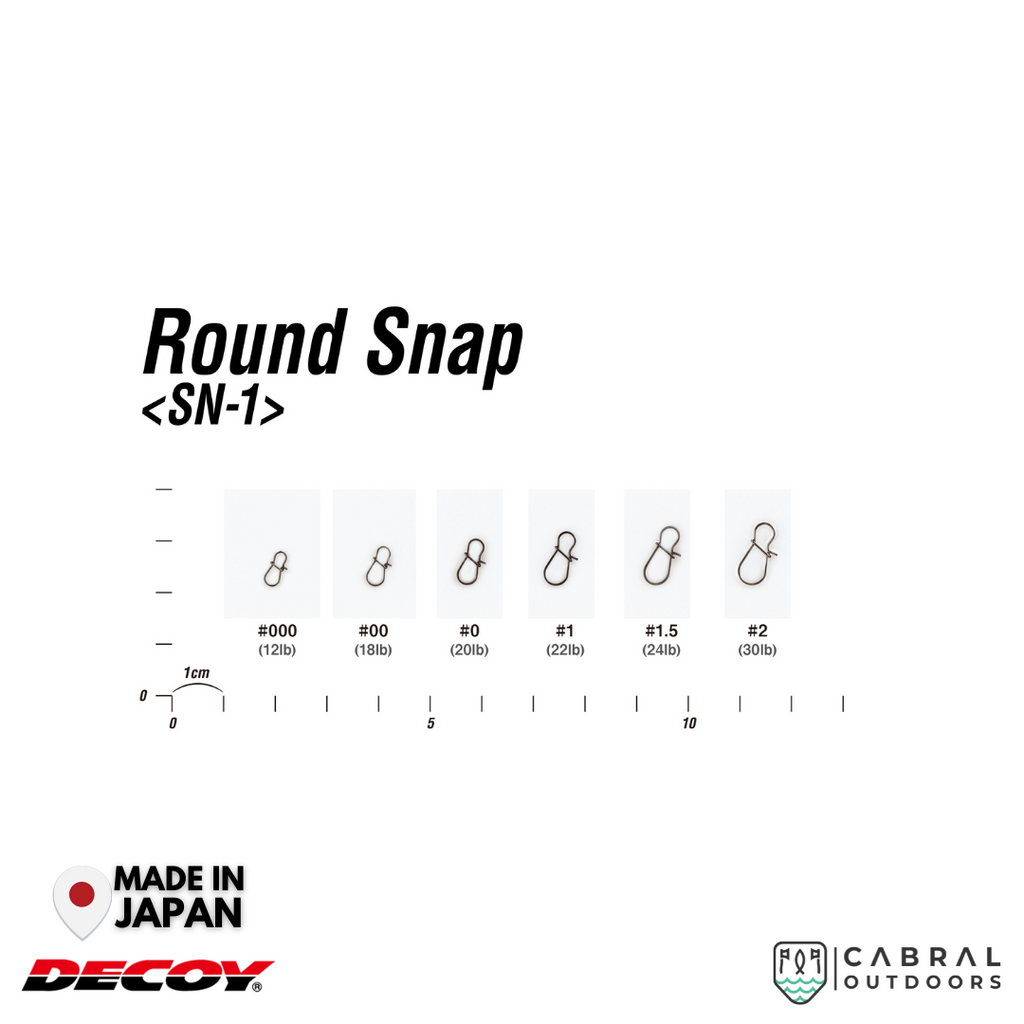 Decoy SN-1 Round Snap | #000-#2  Snap  Decoy  Cabral Outdoors  