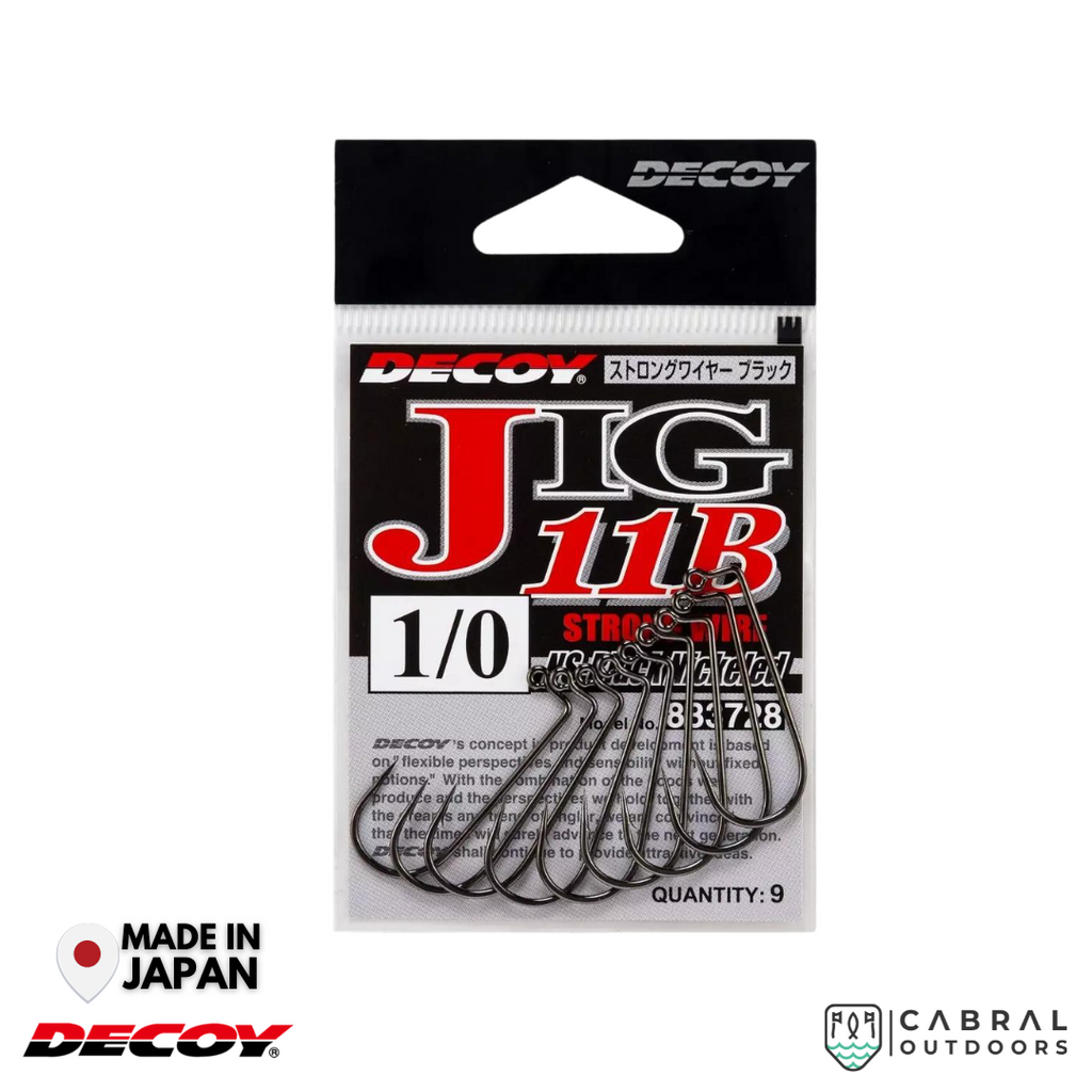 Decoy Jig-11B Strong Wire Black  | #2-#5/0  Worm hook  Decoy  Cabral Outdoors  