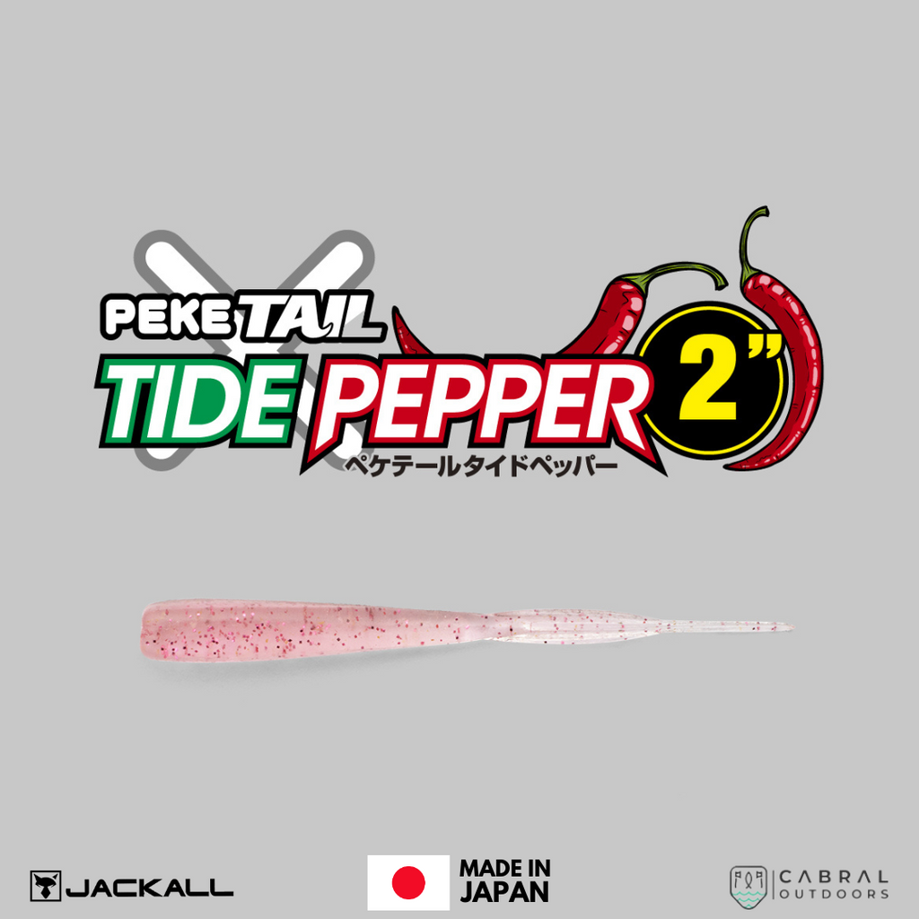 Jackall Peke Tail Tide Pepper Soft Bait | 2inch | 10pcs  Soft Bait  Jackall  Cabral Outdoors  