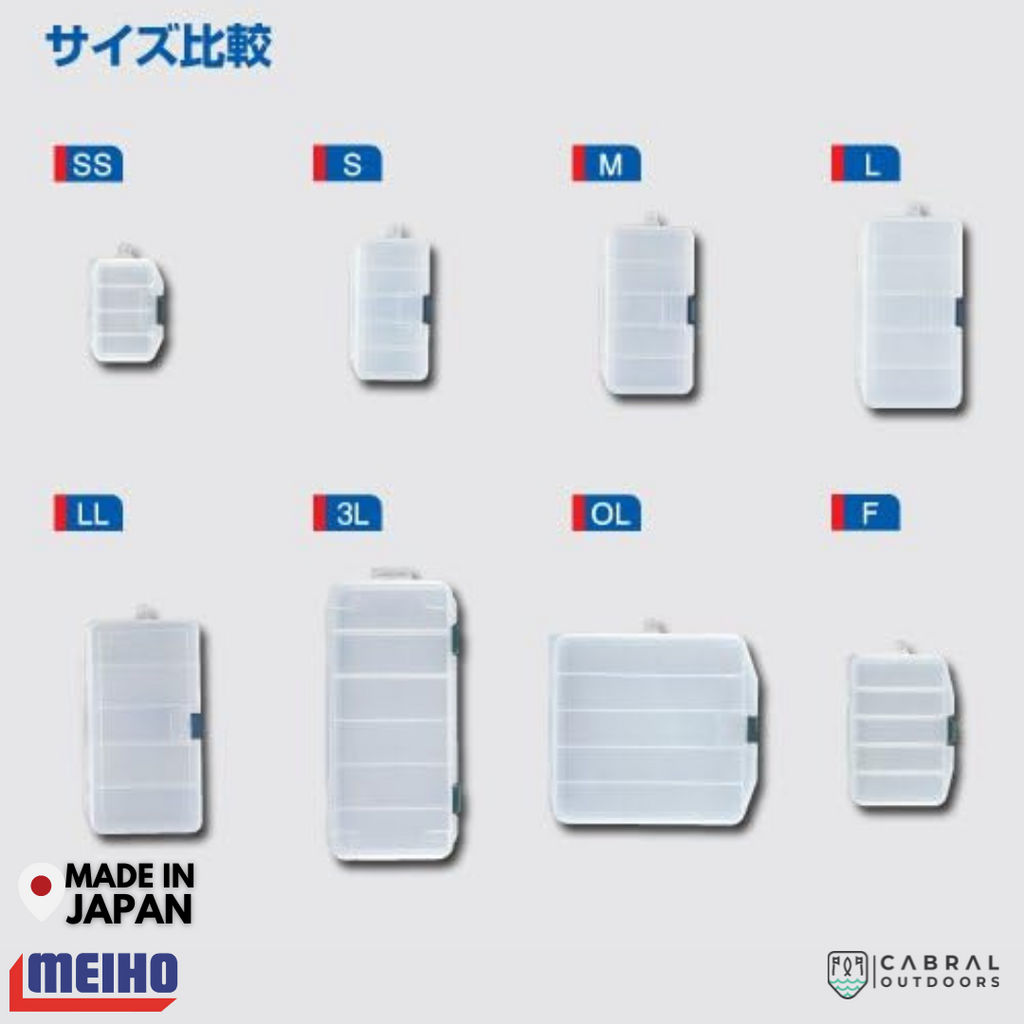 Meiho Lure Case M | 5 Compartments Tackle Box  Tackle Box  Meiho  Cabral Outdoors  